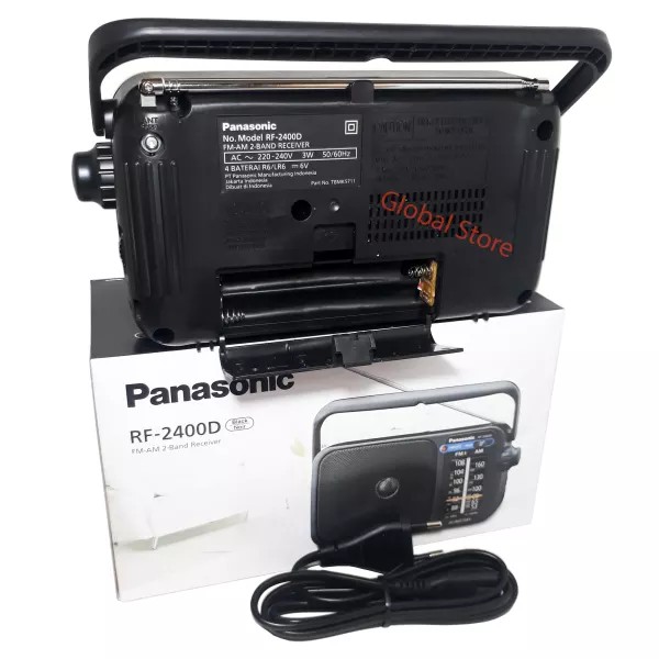 Panasonic Radio RF 2400D AM/FM Pakai baterai / listrik Classic Unik Ori