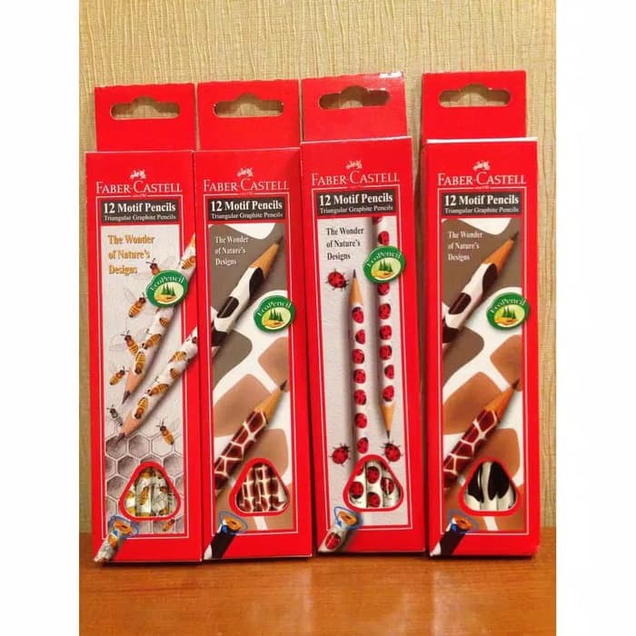 

Pensil 2B Faber Castell motif animal triangular