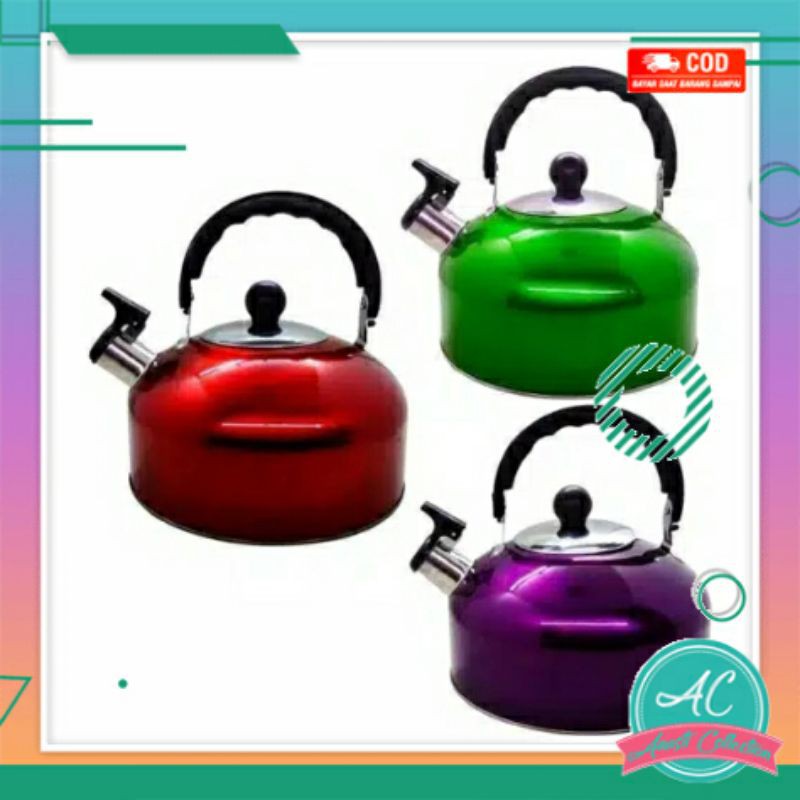 Teko siul Ketel kettle ceret bunyi siul 5 liter pemanas rebus masak air bersiul