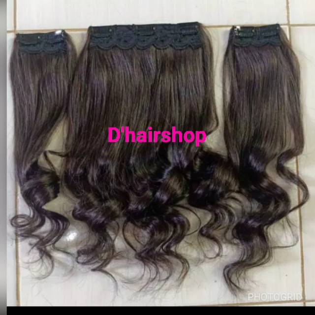 Hair Clip rambut asli