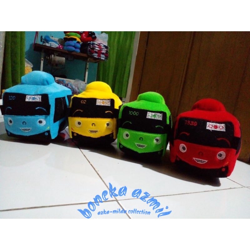 Boneka bus tayo size s ukuran 20 cm