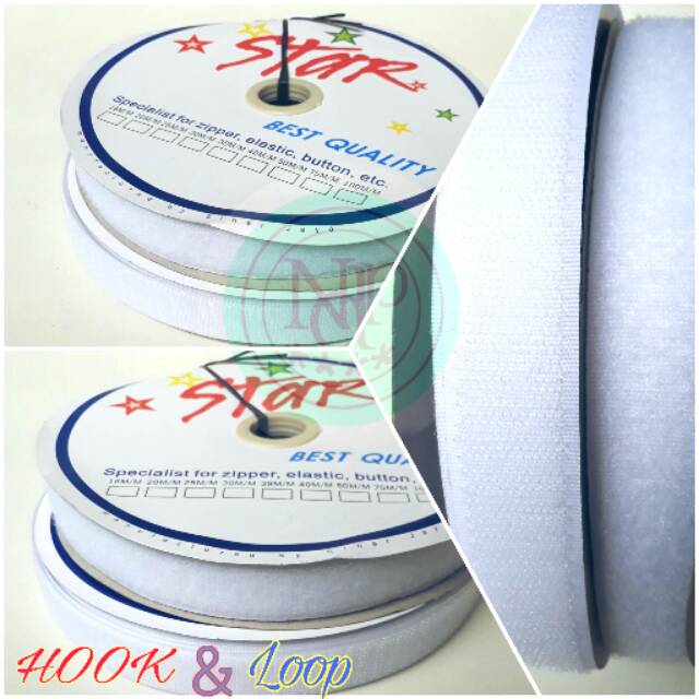 Velcro 2,5 Cm / PEREPET PUTIH 2,5 CM || HOOK &amp; LOOP