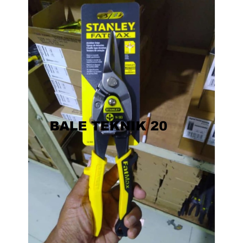 Gunting Galvalum / Gunting Seng Baja Ringan / Tang Potong Galvalum Lurus Stanley