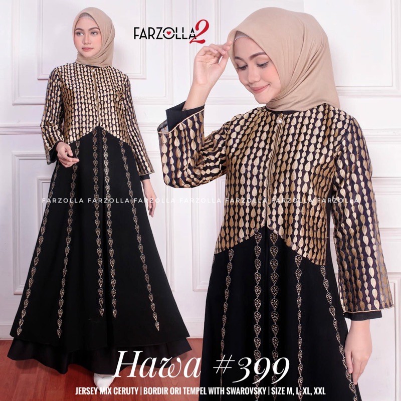 Abaya Turkey | Hawa #399 | Busana Arab Muslimah Original by Farzolla