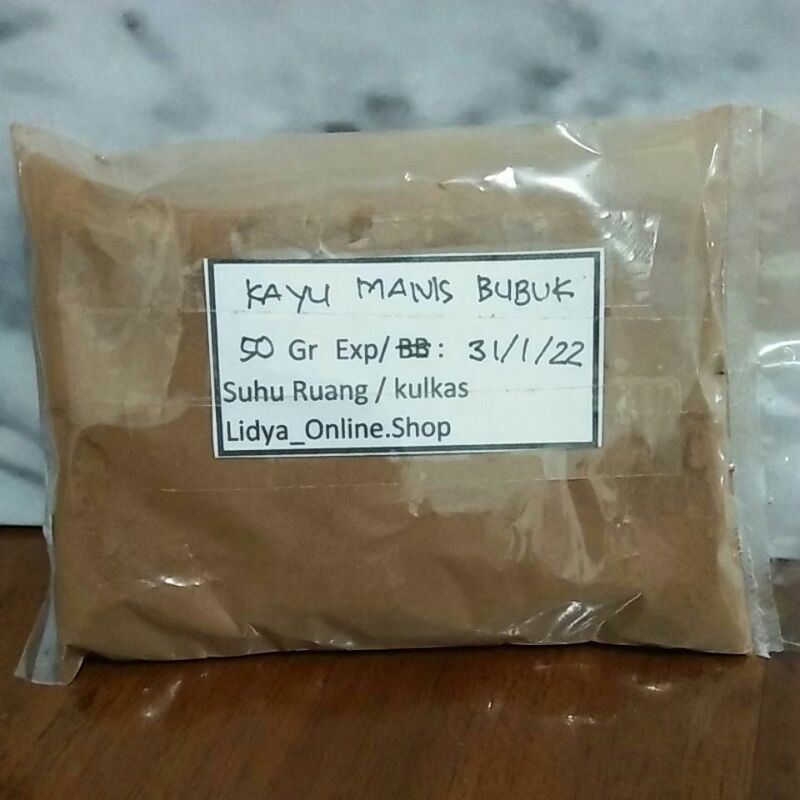 

Kayu Manis Bubuk 50 gr Repack/Bumbu Masakan/Minuman/Cake/Kue Kering