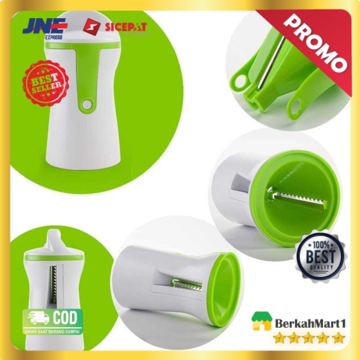 Parutan Serbaguna Portable Spiralizer Vegetable Slicer