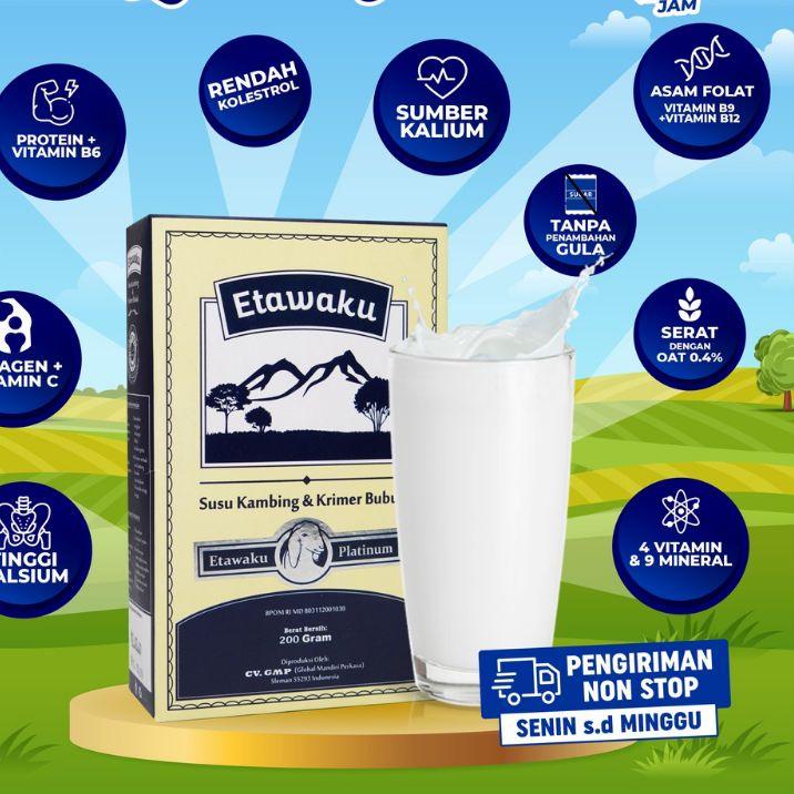 

ETAWAKU PLATINUM - Susu Kambing Provit Etawa Tinggi Kalsium & Nutrisi Solusi Sehat Alami Limited