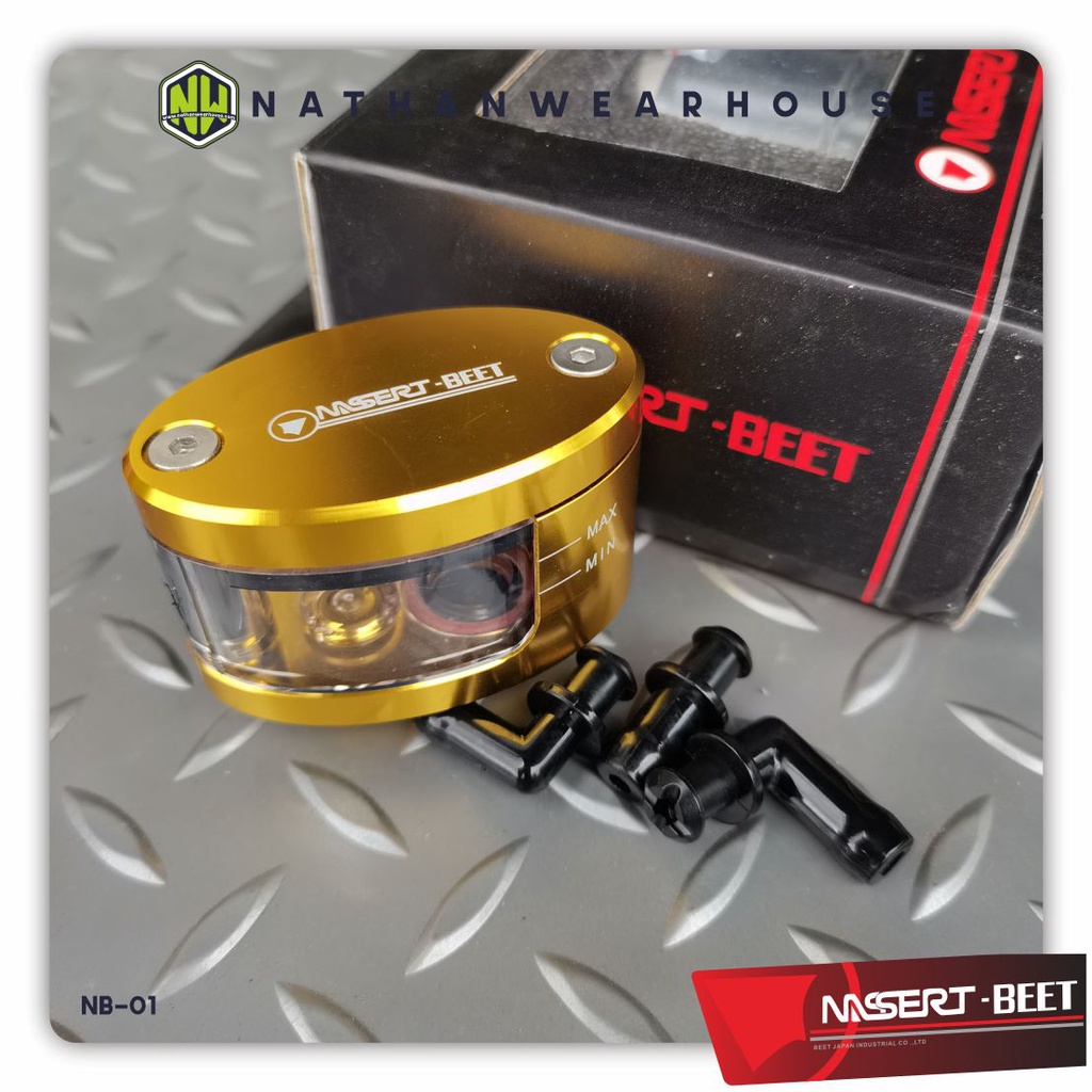 Tabung Minyak Rem Fluid Cap Oil Cup Full CNC Nassert Beet Replika Rizoma R15 R25 Ninja 150 250 CBR ZX25R NB01
