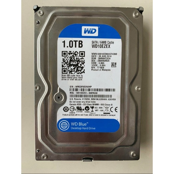 HDD CCTV / PC WD Caviar Blue 1 TB 64MB SATA3 Hardisk Internal 1Tb