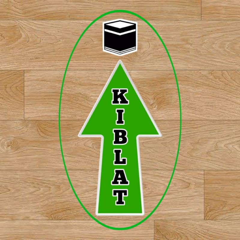 

STIKER ARAH KIBLAT TRANSPARAN VINYL