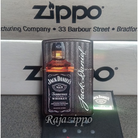 Zippo Original USA 49321 Jack Daniels Gray Dusk - Lifetime Warranty