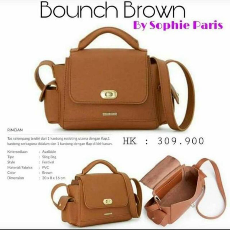 Tas Bounch brown bag sophieparis