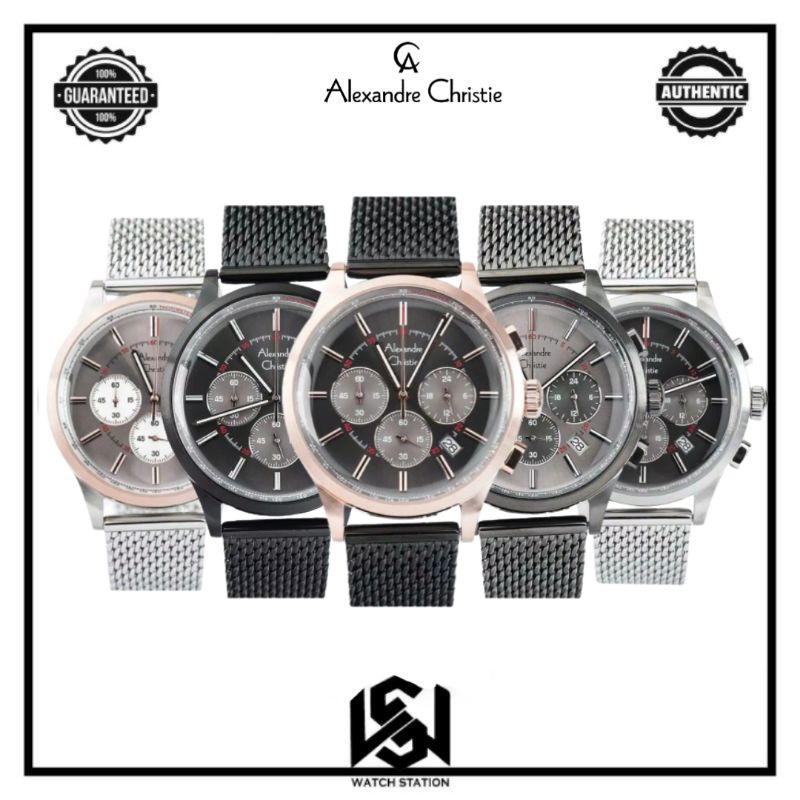 Jam tangan Pria Alexandre christie Ac6574 / Ac 6574 For Man Original Garansi resmi  1 tahun