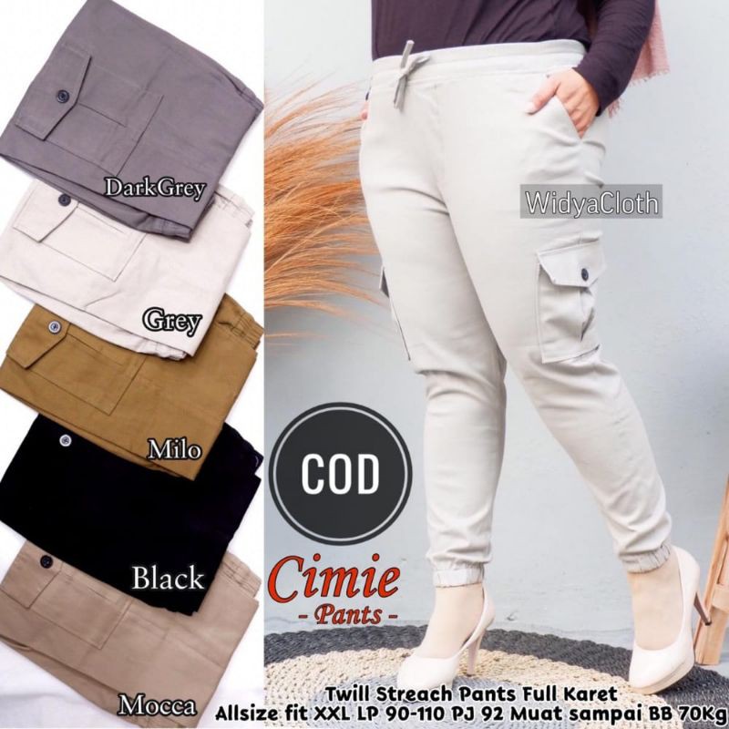 BAGGY PANTS CARGO//CELANA CARGO WANITA//CELANA TWILL COMBET