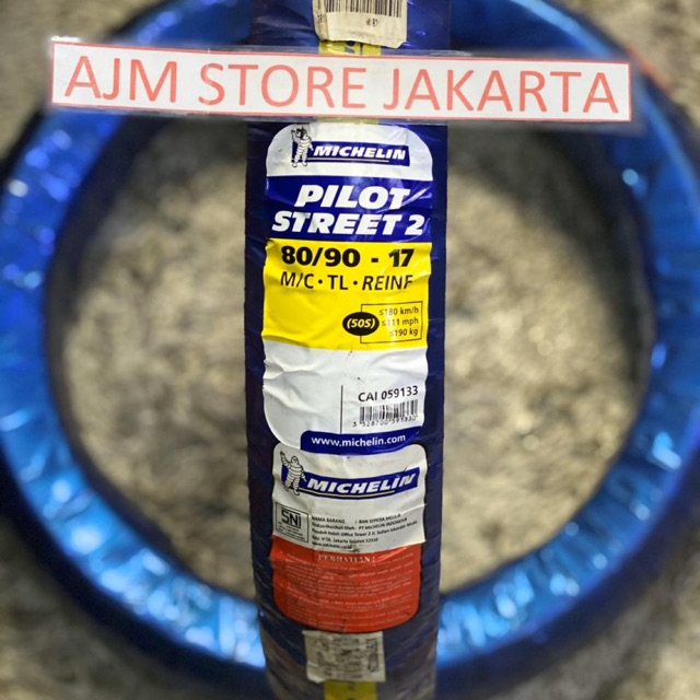 Michelin Pilot Street 2 80/90-17 Tubeless..