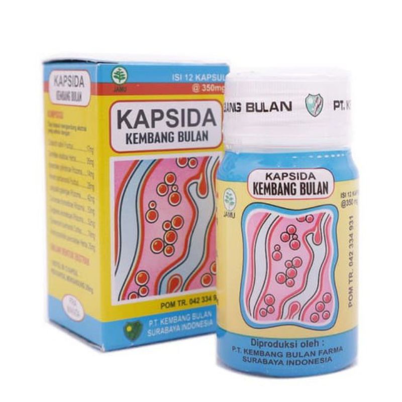 KAPSIDA KRMBANG BULAN 12 KAPSUL Untuk gatal,koreng,bisul dan jerawat