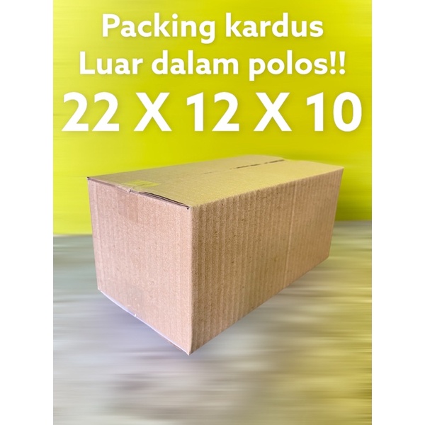 

PACKING KARDUS POLOS 22X12X10 / Kardus packing /packingan kardus