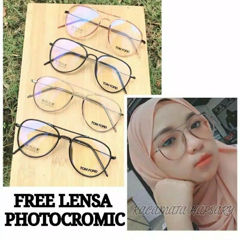 FRAME KACAMATA AVIATOR AROUND| PAKET FRAME + LENSA PHOTOCROMIC | KACAMATA MINUS | ANTI RADIASI