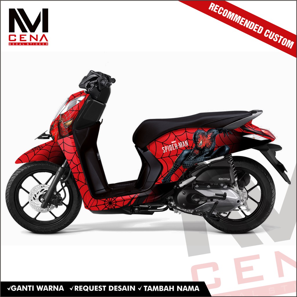 Jual Sticker Decal Honda Genio Decal Genio Sticker Honda Genio Striping Honda Genio Full Spiderman Indonesia Shopee Indonesia