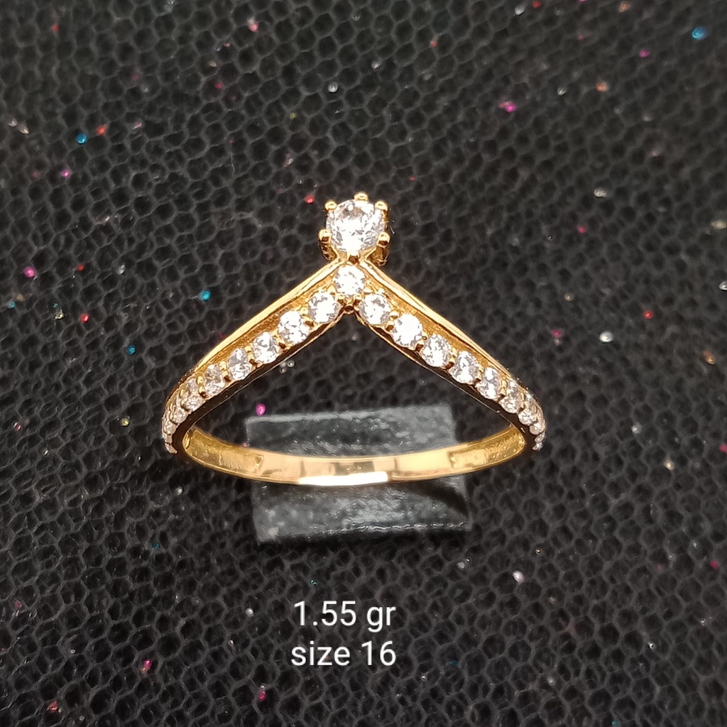 Cincin Emas 17K - 1.55 gr Kadar 750 - 944