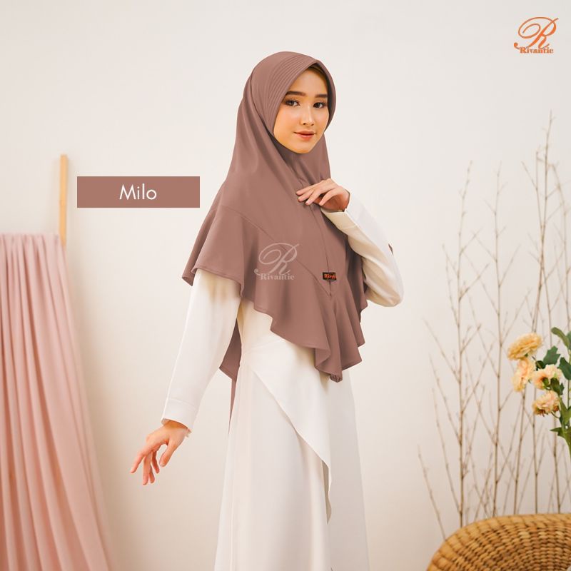 PROMO Kerudung Rivantie claudia M / kerudung instan / Jersey creb-MILLO