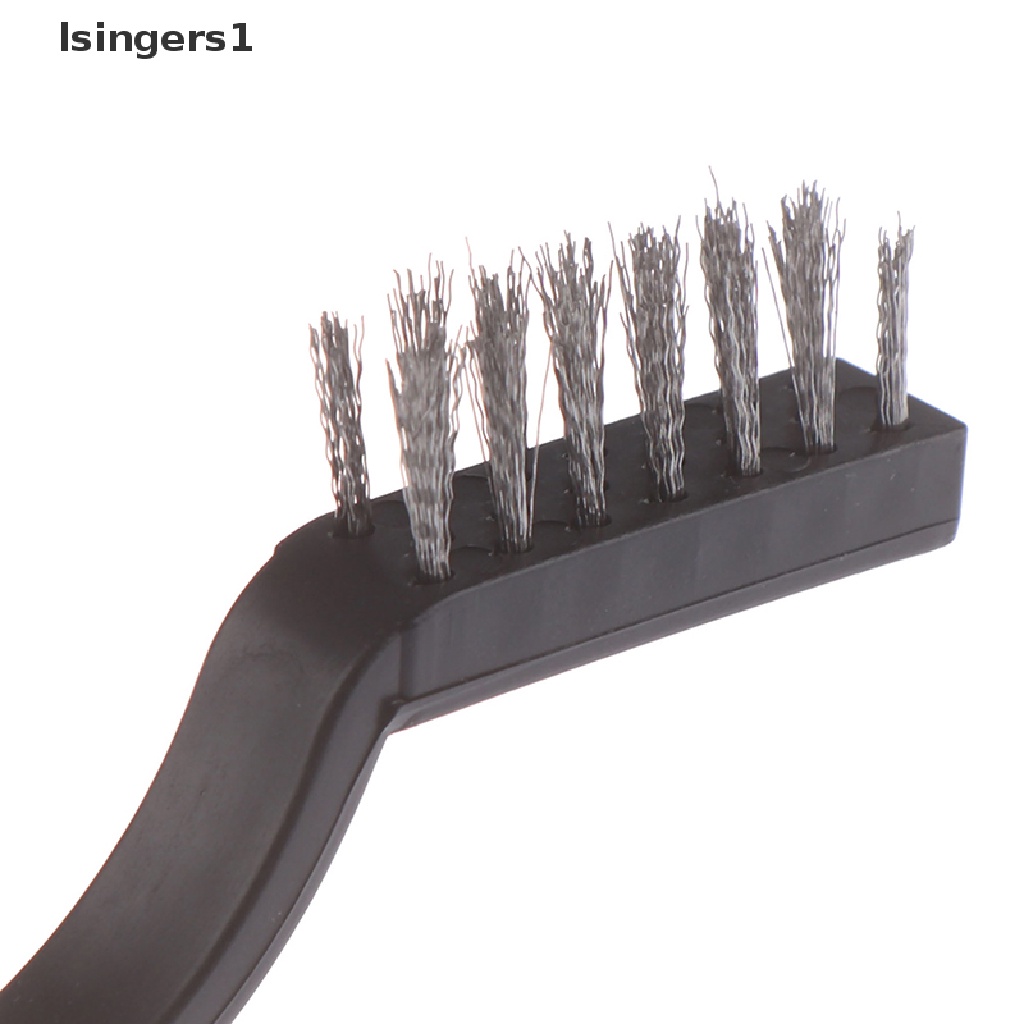 (lsingers1) 3pcs / Set Sikat Pembersih Karat Bahan Kawat Kuningan + Stainless Steel