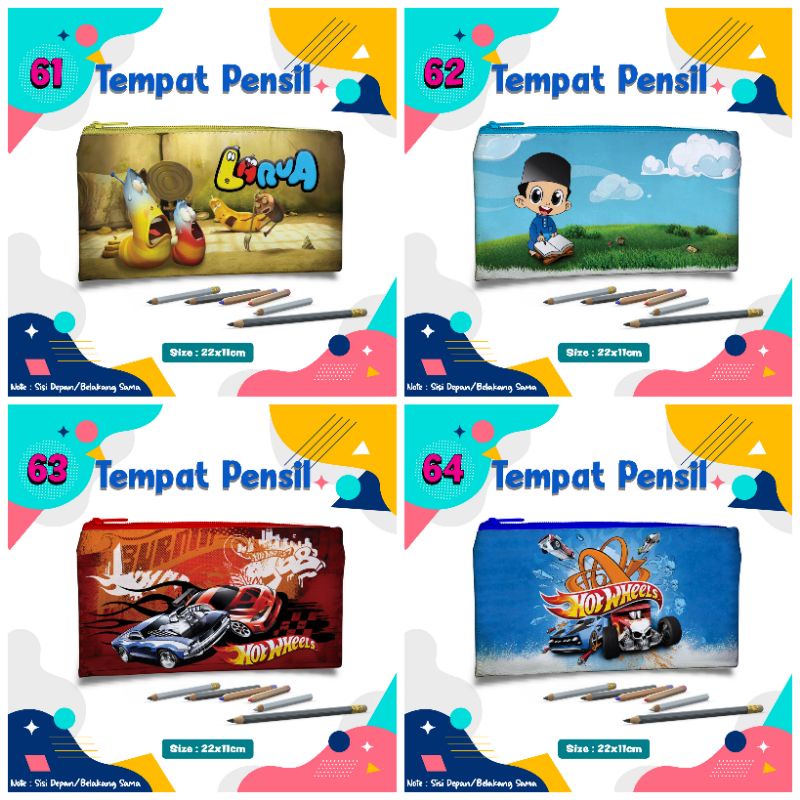 

Souvernir tempat pensil bisa custom bahan kulit sintetis/tidak mudah luntur