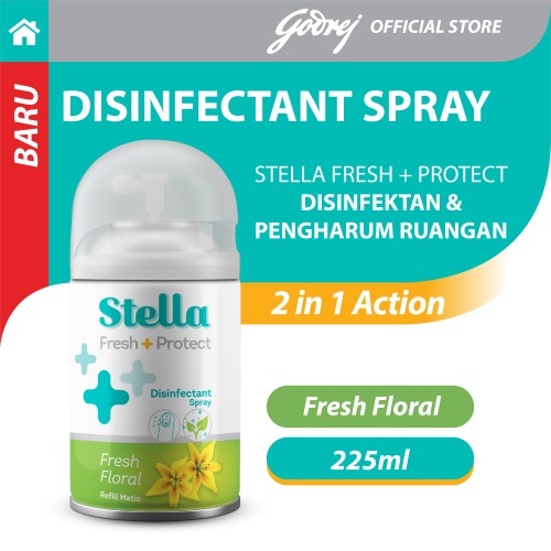 Stella Matic Refill Fresh &amp; Protec Fresh Floral 225 ML