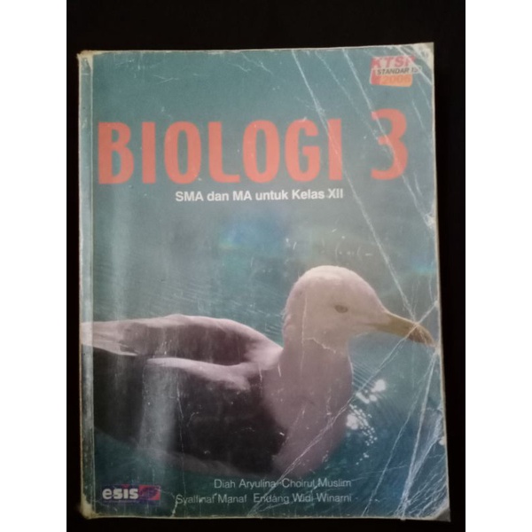 Buku esis biologi 3 SMA original preloved/bekas kurikulum KTSP buku pedoman biologi SMA kelas 3/kela