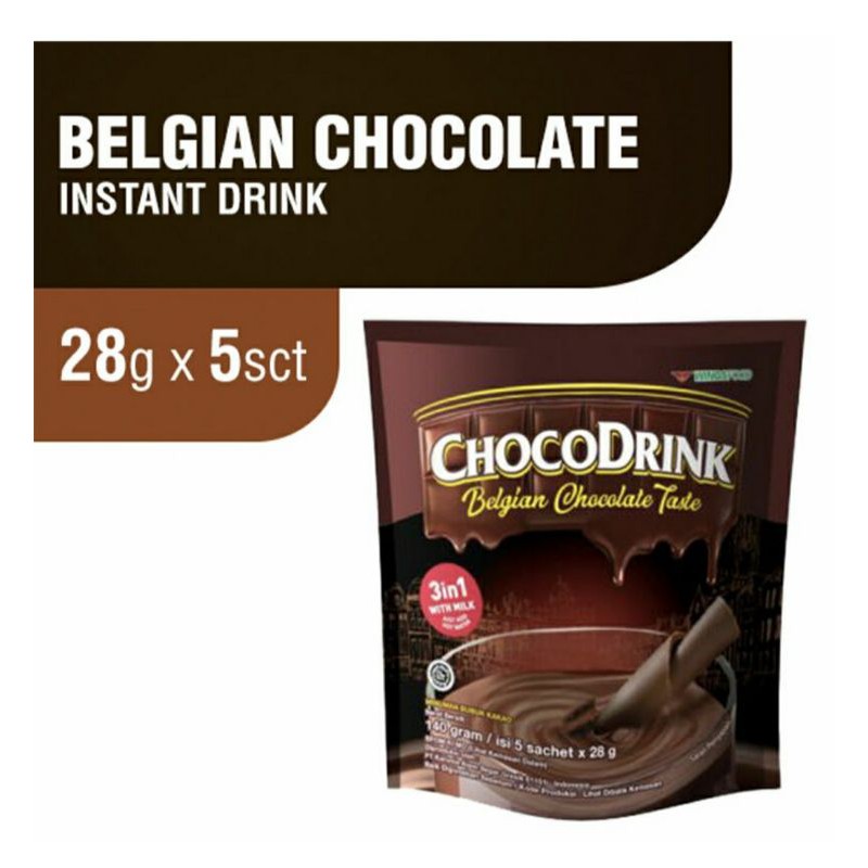 

ChochoDrink Belgian Chocholate Taste (5 sachet x 28 gr)