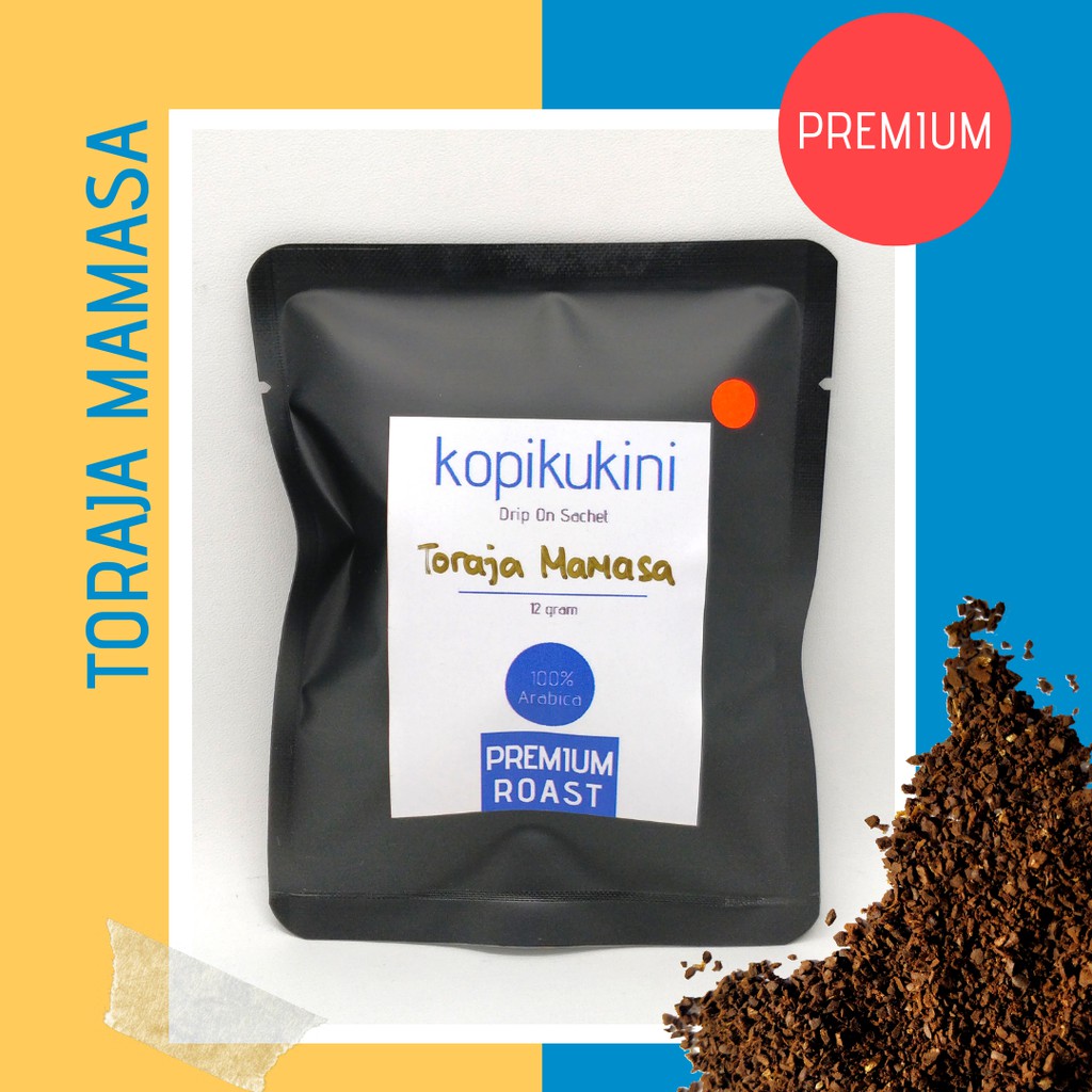 

KOPI ARABIKA TORAJA BUBUK PREMIUM DRIP ON COFFEE ISI 2 SACHET, SINGLE ORIGIN ARABICA KOPI SASET