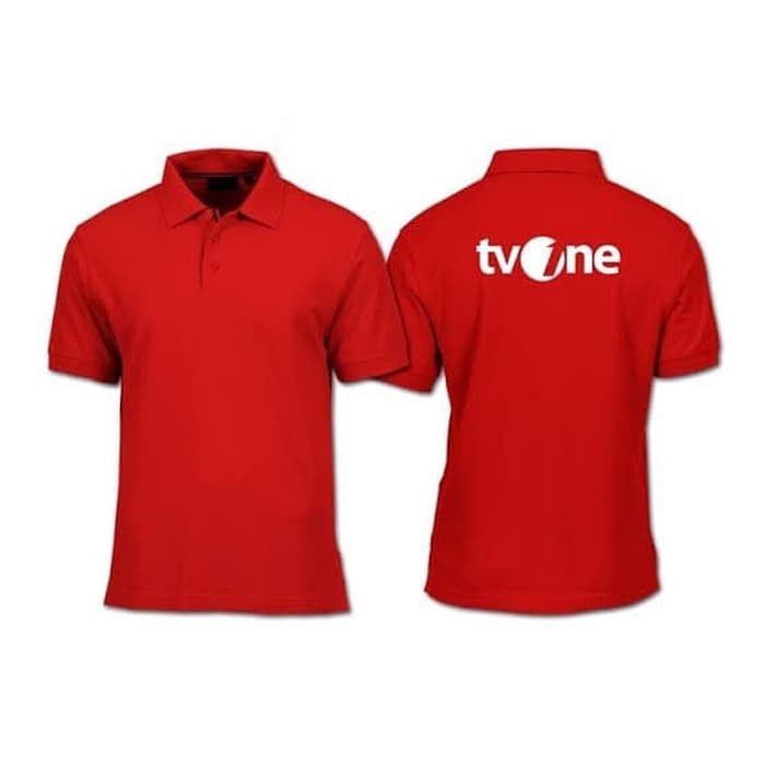 Kaos Polo Shirt Baju Kerah Distro TV ONE polos custom indonesia TVONE