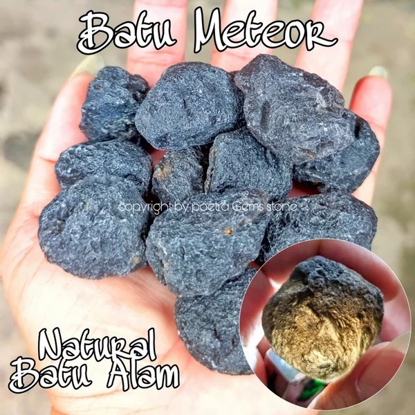 Natural Batu Alam Meteor Natural Textite