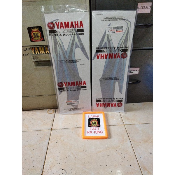 stiker lis tangki rx king biru 2005 original tangki saja kanan kiri