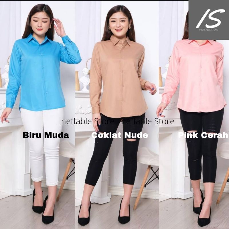 Kemeja Wanita - Kerja/Kantor/Formal - Katun Toyobo Jepang-1