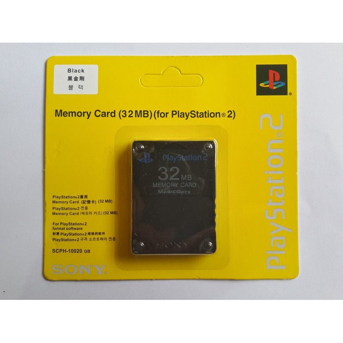 Brezybeauty05 Mc Mmc Memory Memori Card Playstation Ps 2 Ps2 Original Ori Hitam 128Mb 64Mb 32Mb 16Mb