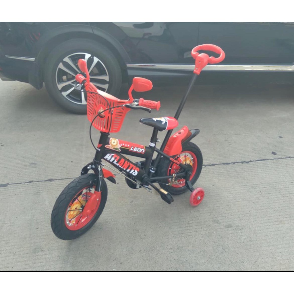 Sepeda BMX Anak Laki-Laki BMX 12 Inch ATLANTIS LEON Rem V brake & tromol garansi kredit cicilan COD-1