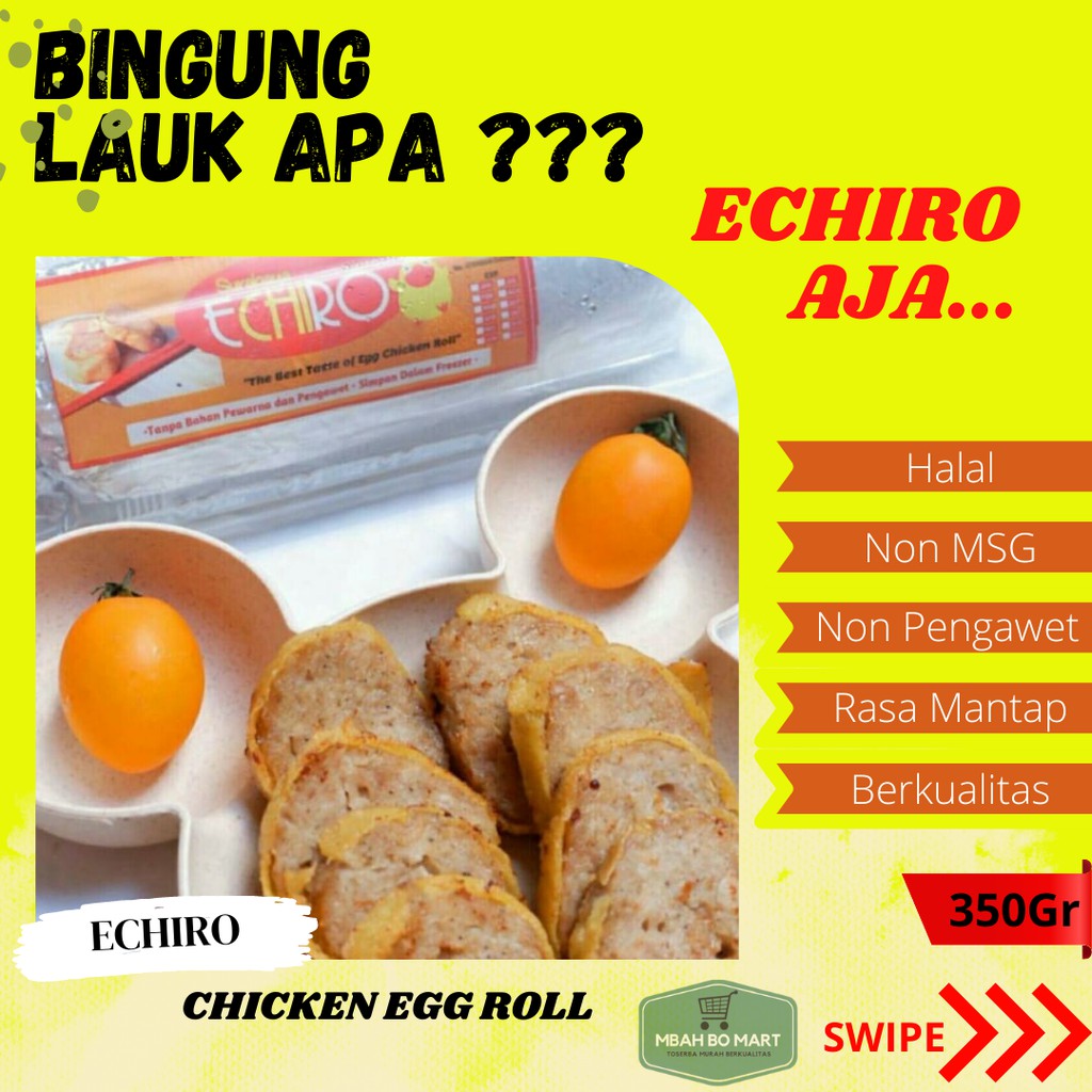 

frozen food surabaya home made chicken egg roll bento echiro 350gr e02