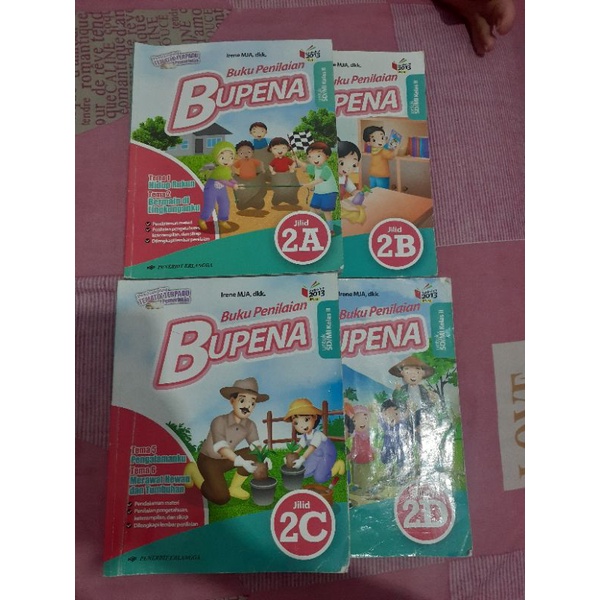 

Buku Bupena kelas 2 penerbit erlangga (ABCD) buku bekas