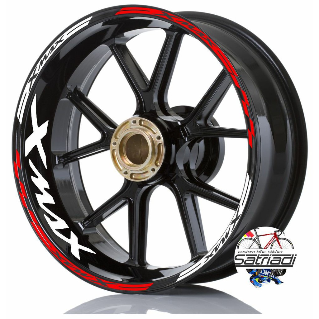 Stiker Velg Motor Yamaha Vixion Moto GP Flag Kuning Stabilo Shopee