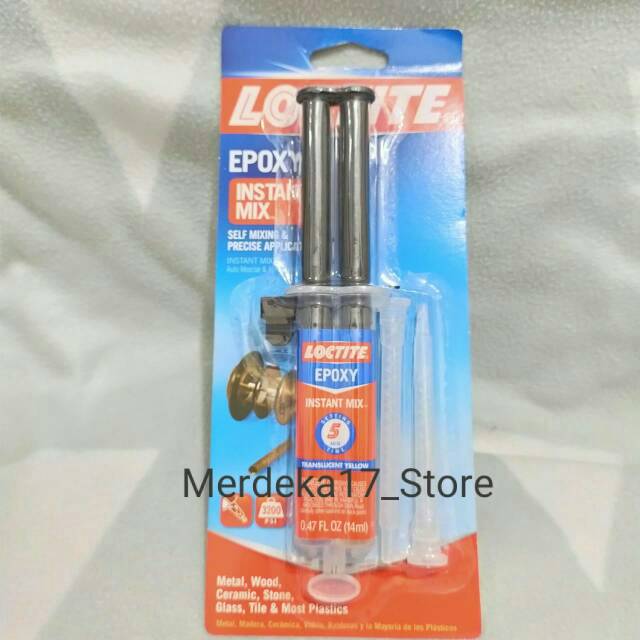 

Loctite Lem Resin Epoxy Instant Mix 5 Min - Lem Perekat Kuat Dan Multifungsi