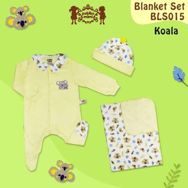 4 in 1 blanket set petite mimi//baju bayi//gift kado//newborn