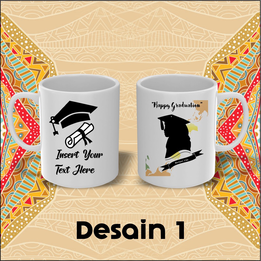 KADO WISUDA ll MUG GRADUATION CUSTOM NAMA