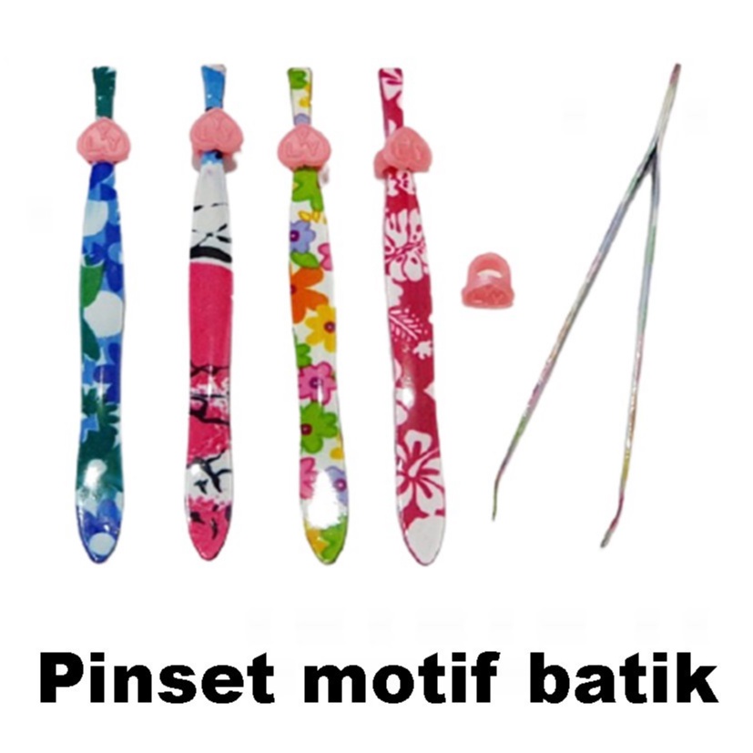 Pinset / cabutan uban motif batik