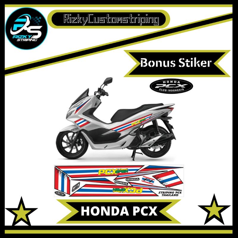 STIKER STRIPING VARIASI HONDA PCX ALL MOTIF# VARIASI HONDA PCX ALL VARIASI.