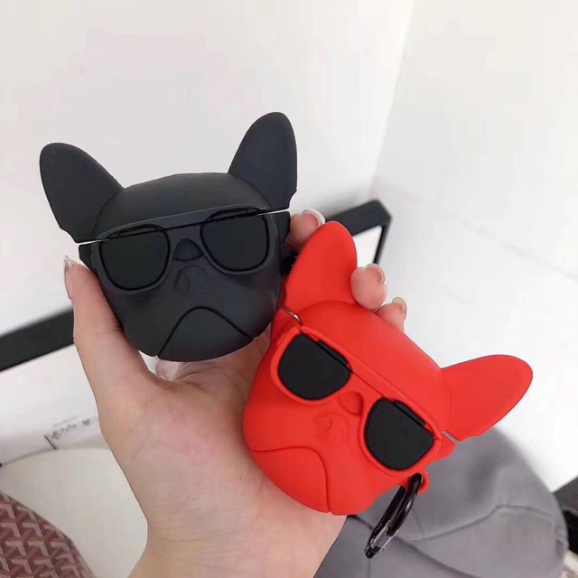 Ready Stock Case Airpods / Case Airpod / Silikon Airpod / Pug French Bulldog Anjing Dog Cute