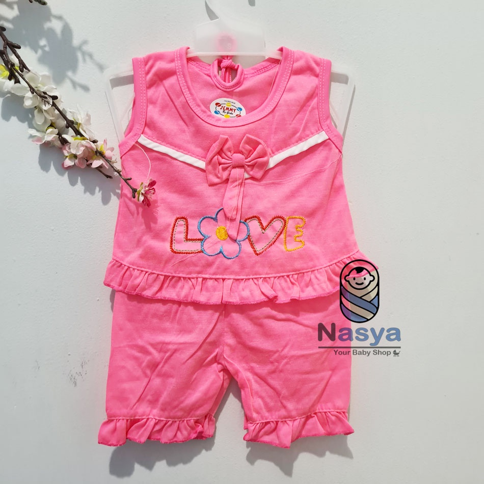 [N-102] Baju Bayi New Born Kombinasi / Setelan sehari-hari anak perempuan (0-6 bulan)