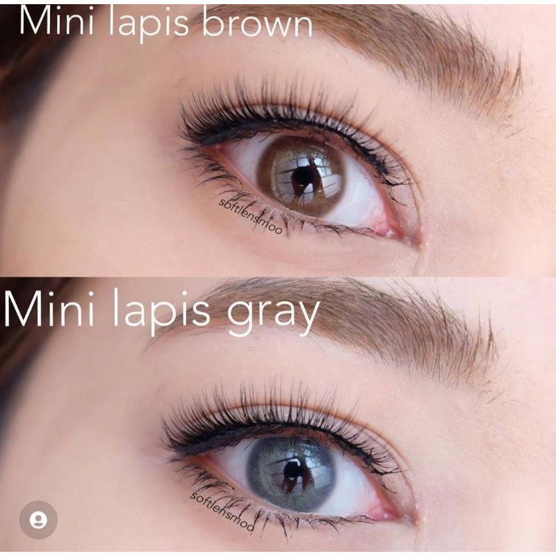 SOFTLENS MINI LAPIS BROWN GRAY NORMAL MINUS SOFTLEN KECIL TANPA RING ALA KOREA