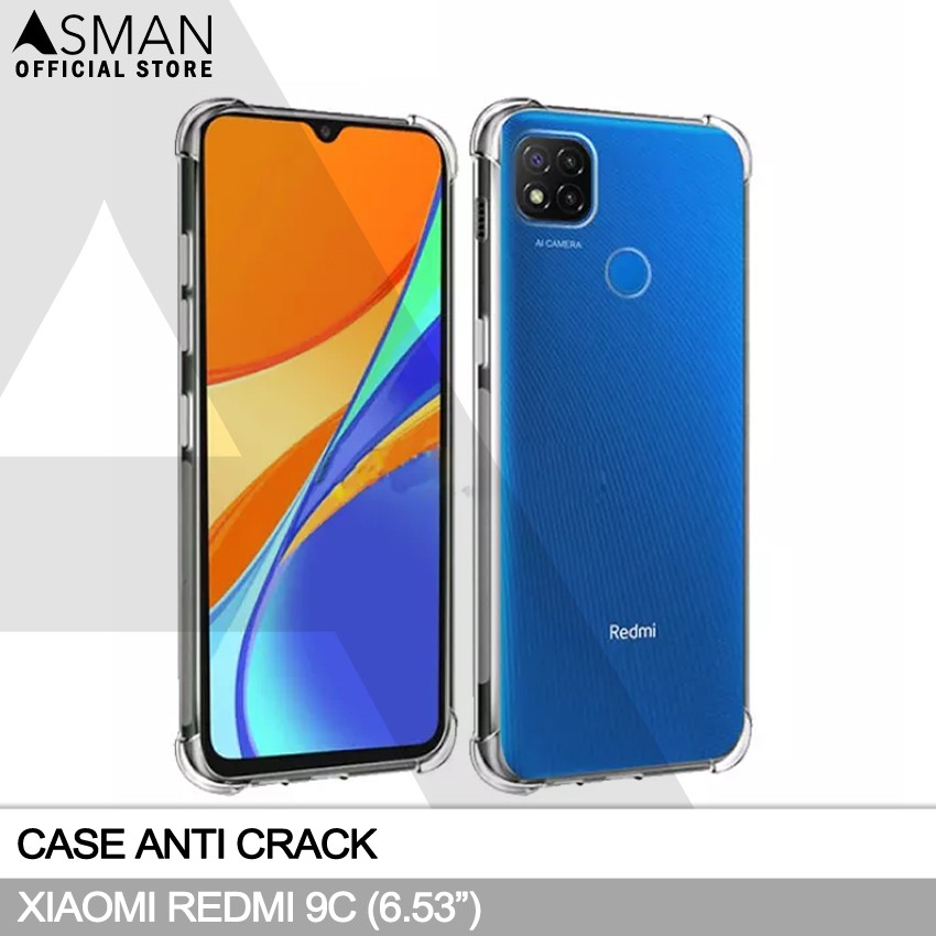 Anti Crack Xiaomi Redmi 9C (6.53&quot;) | Softcase Anti Bentur - Clear