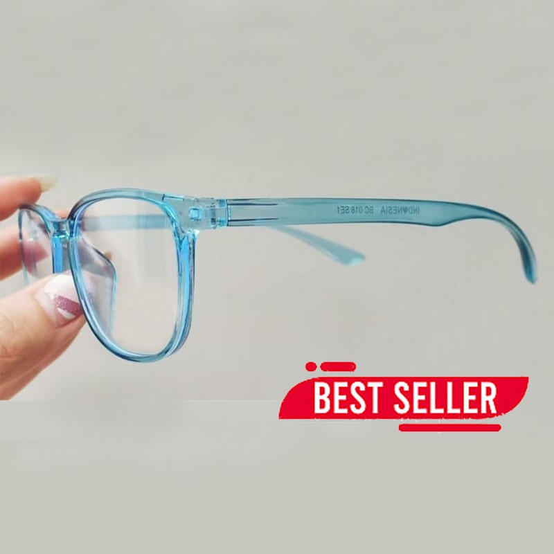 Kacamata Antiradiasi Square Fashion Pria Wanita Kaca mata Blueray Eye Protection Glasses Unisex